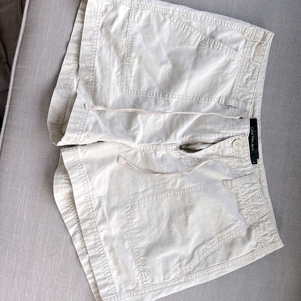 White Calvin Klein Shorts